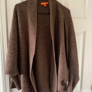 Thick brown cardigan